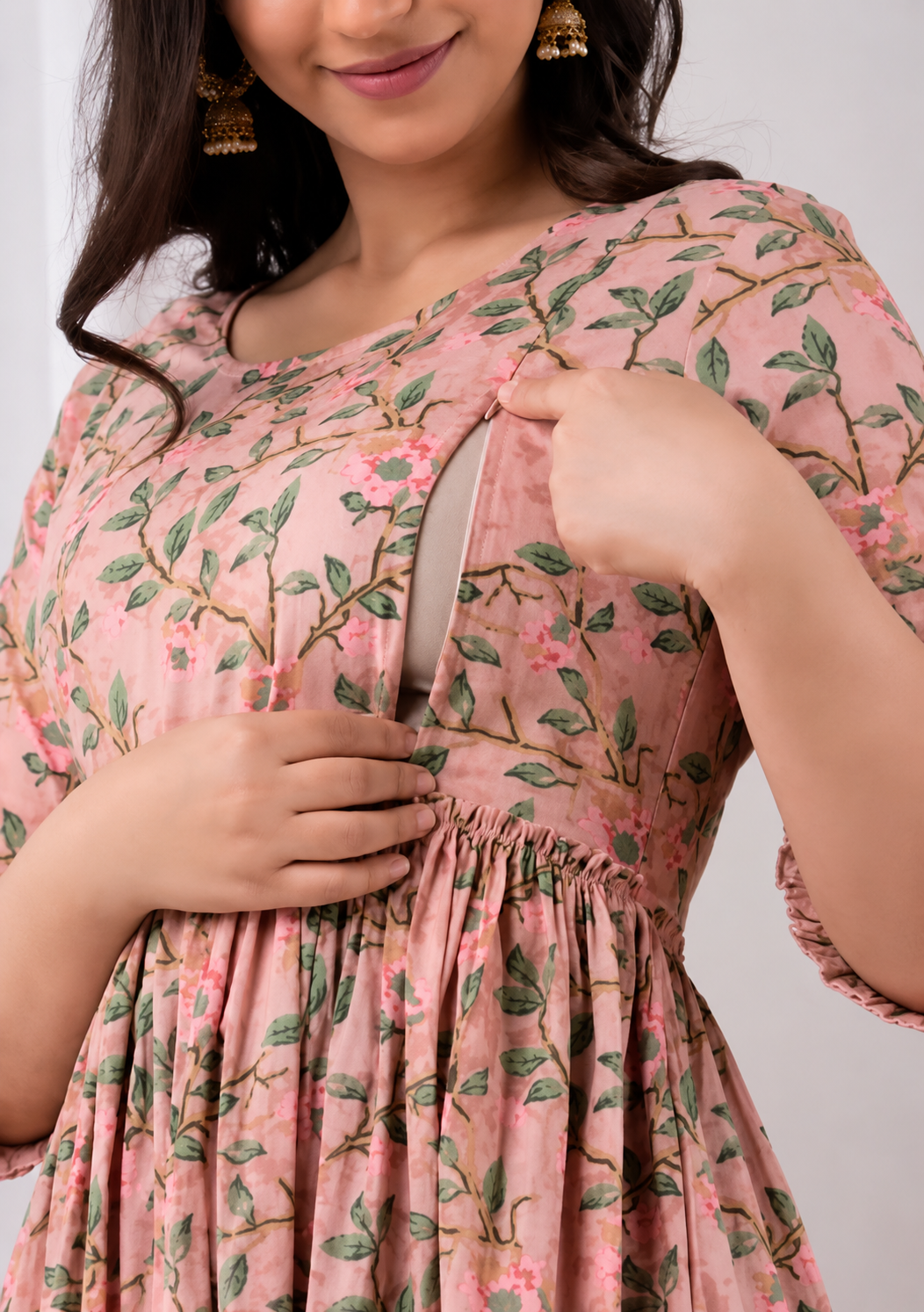 BloomMum Premium Maternity & Feeding Kurti