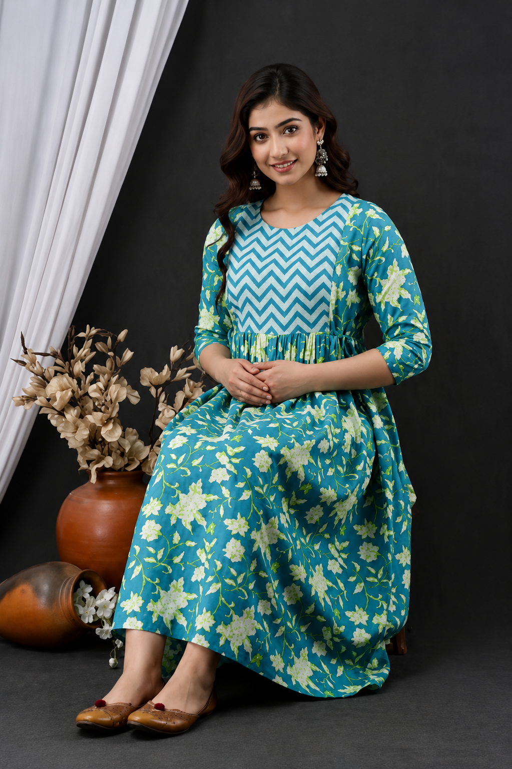BloomMum Premium Maternity & Feeding Kurti