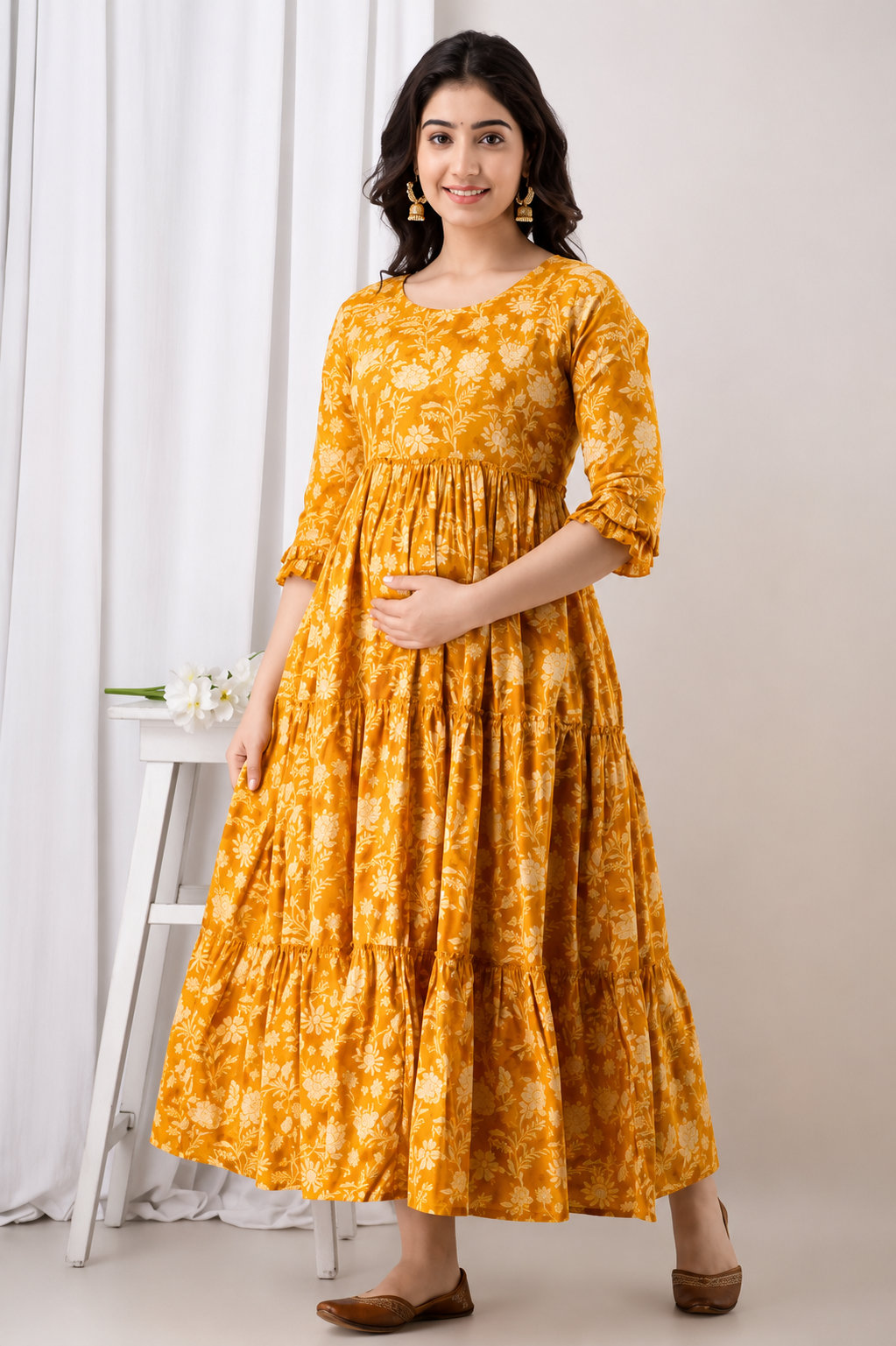 BloomMum Premium Maternity & Feeding Kurti