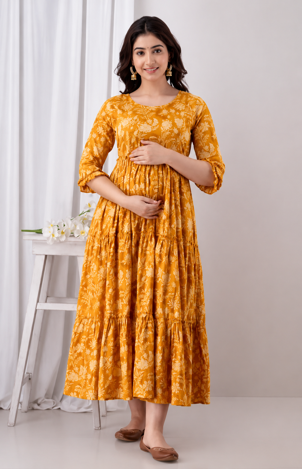 BloomMum Premium Maternity & Feeding Kurti