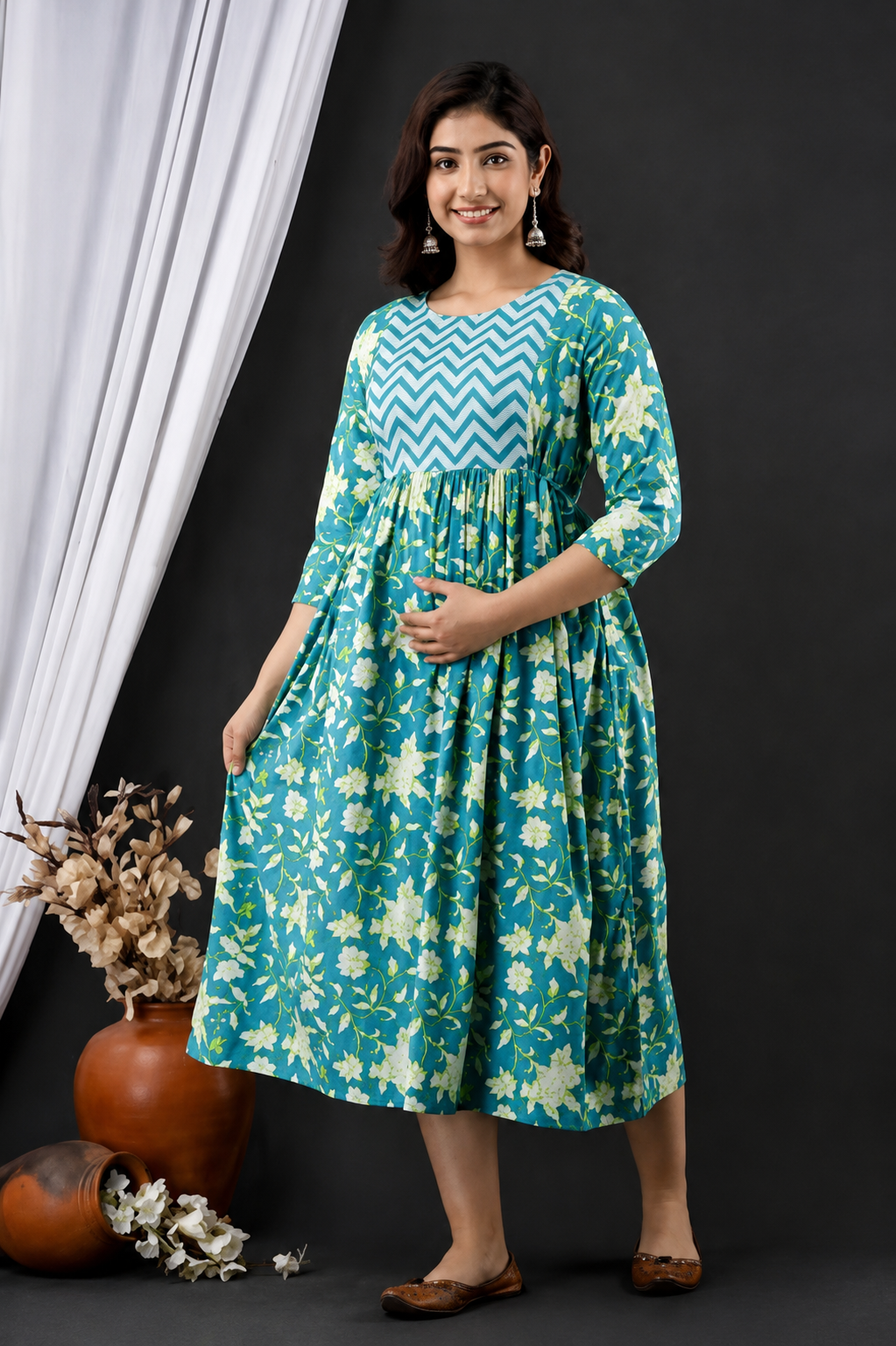 BloomMum Premium Maternity & Feeding Kurti