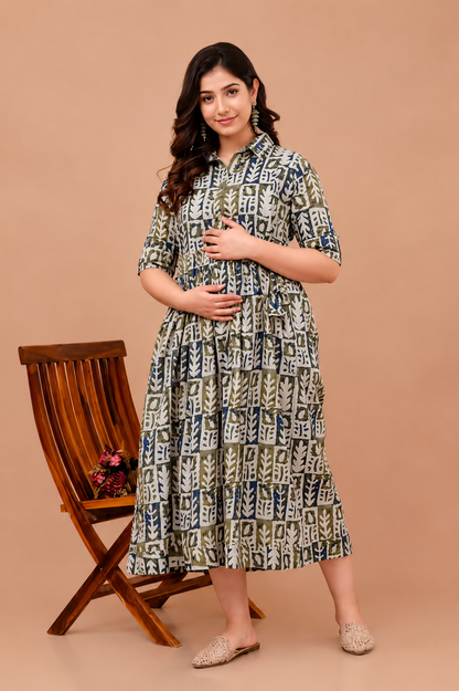BloomMum Premium Maternity & Feeding Kurti