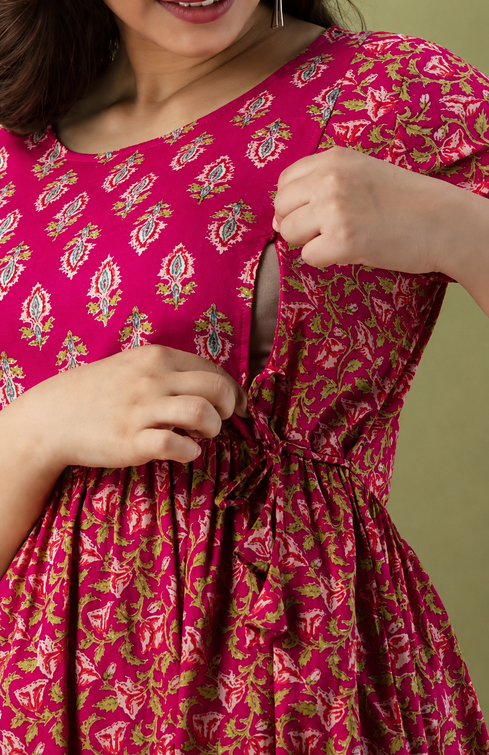 BloomMum Premium Maternity & Feeding Kurti