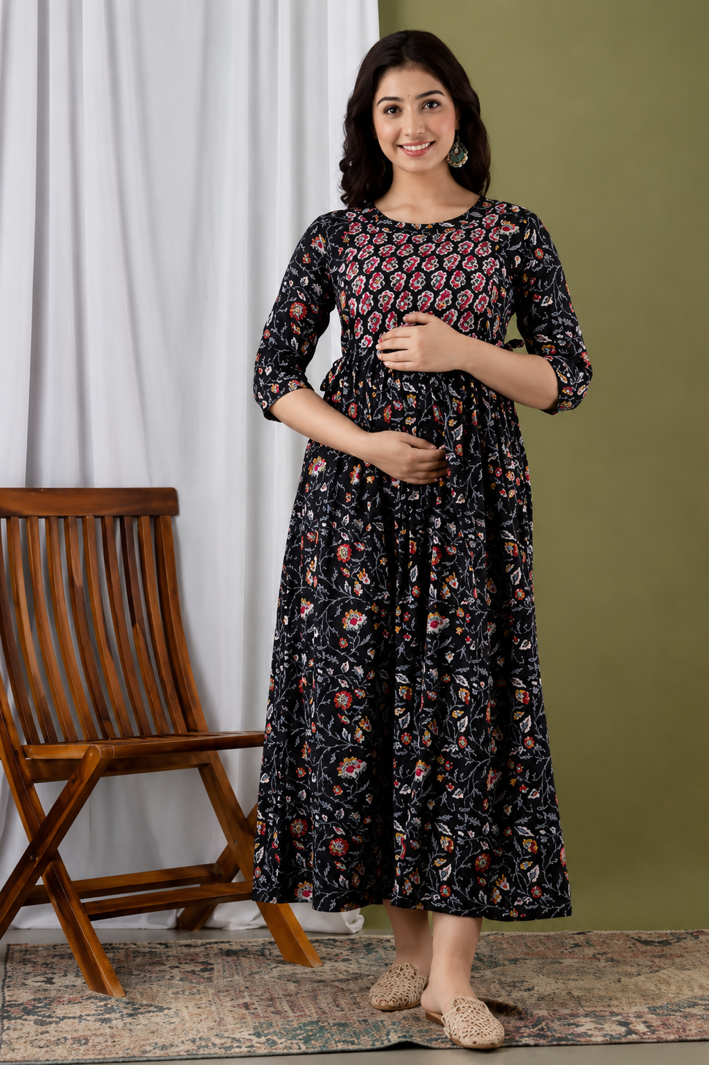 BloomMum Premium Maternity & Feeding Kurti